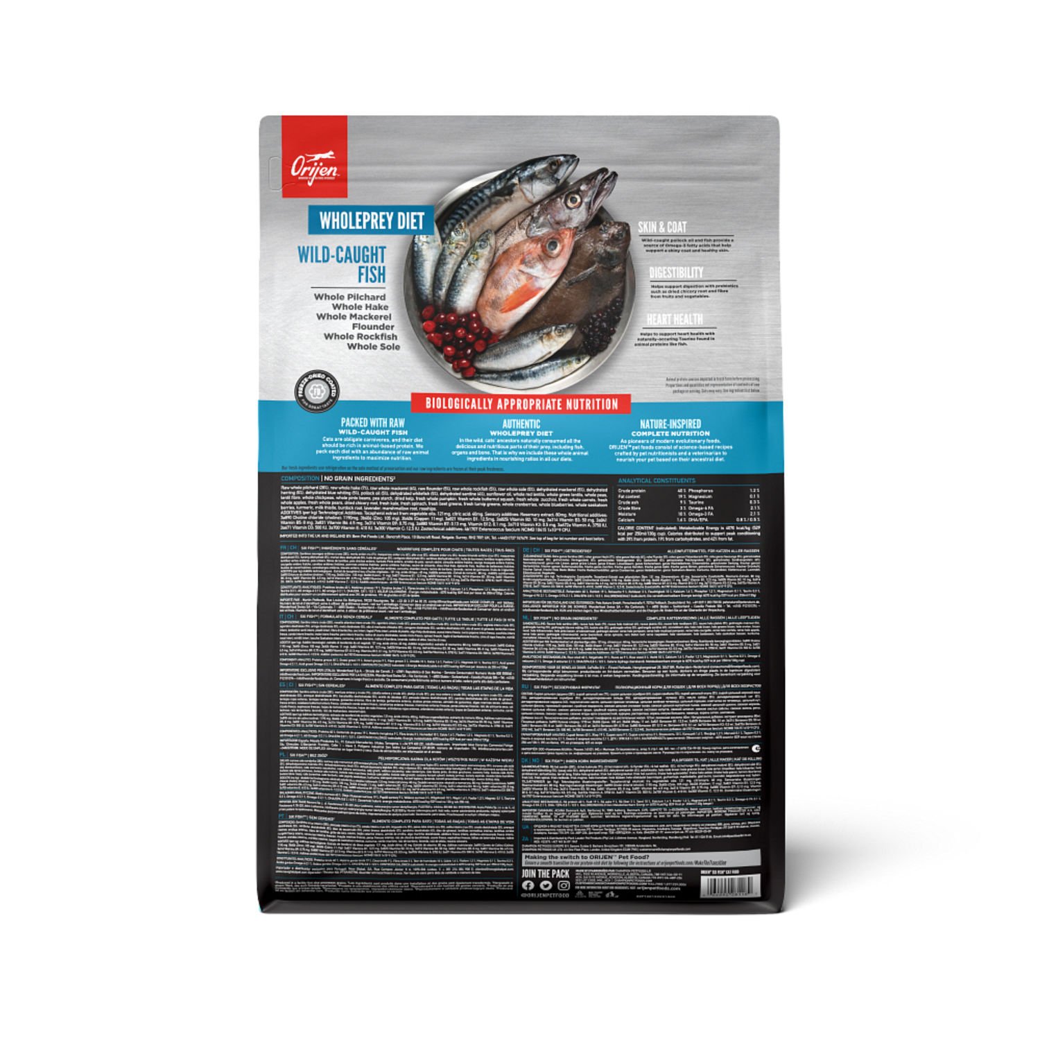 오리젠 캣 고양이사료 6 식스 피쉬 캣 1.8kg