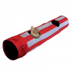 펫라이프 장난감 2구 바스락 캣터널 레드