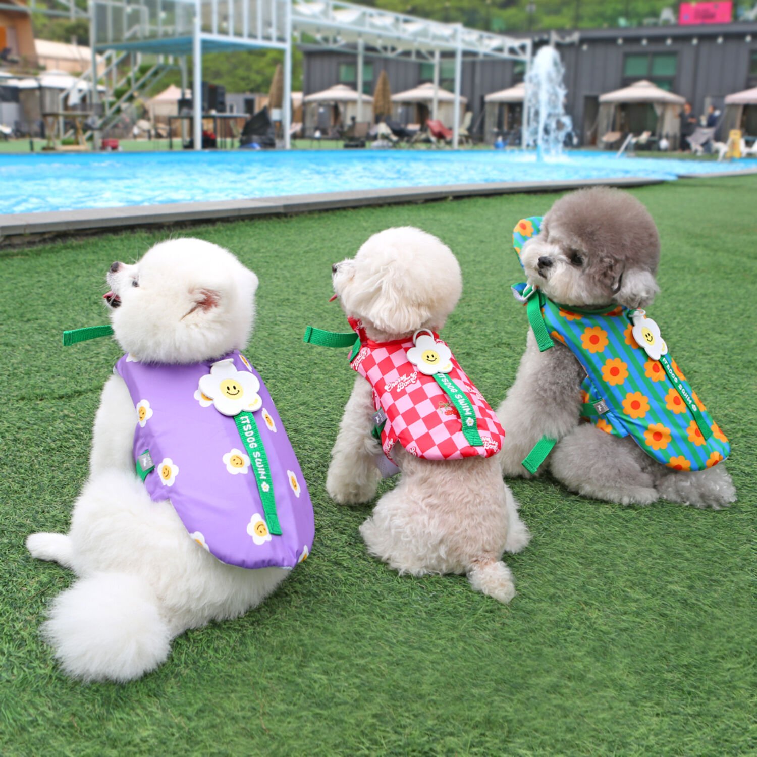 이츠독 아이스 팝핑 구명조끼 퍼플데이지 S